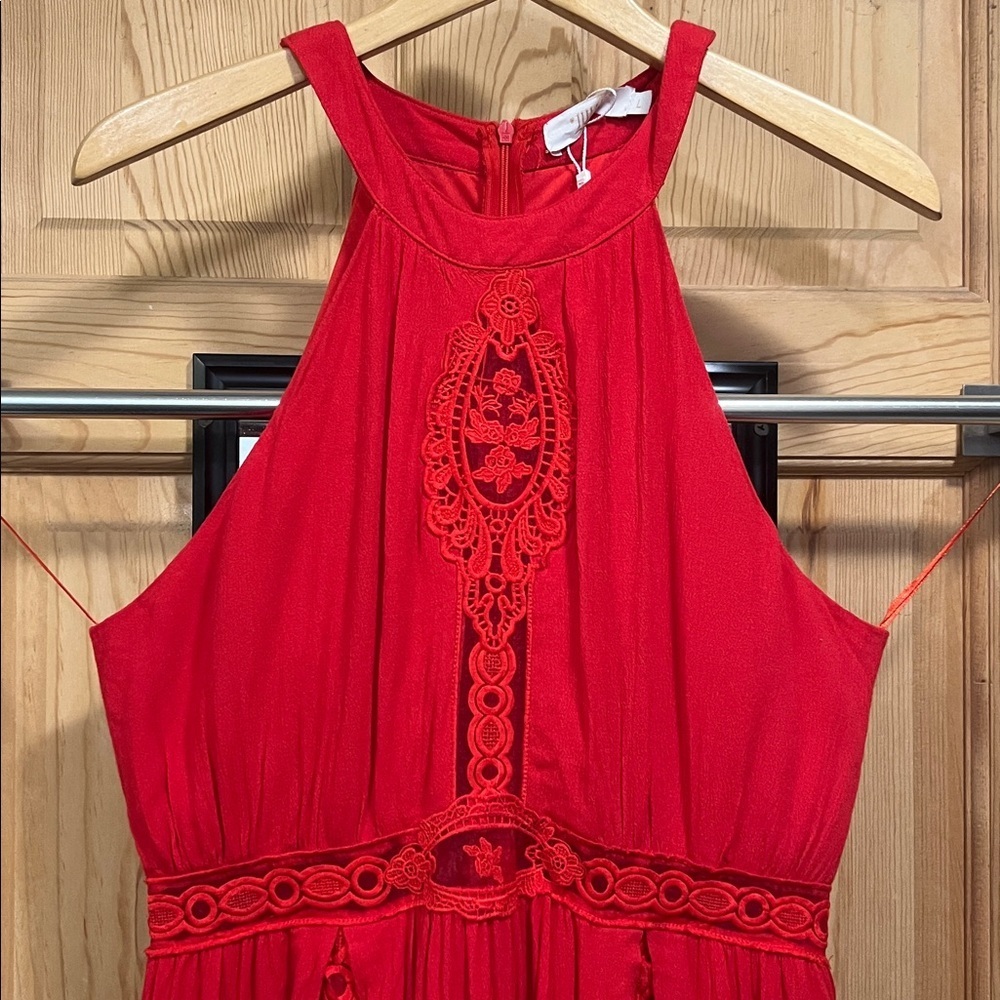Vibrant Red specialty Dress by Julia Sz L